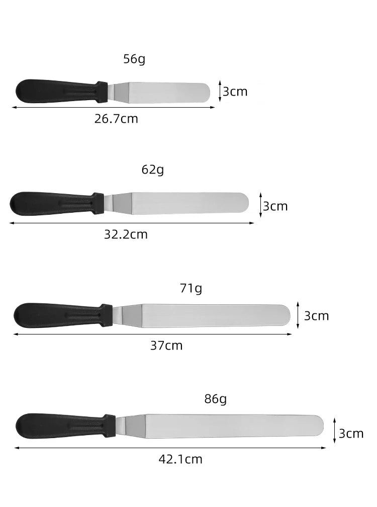 spatule coudée - spatule lisse 6/8/10/12