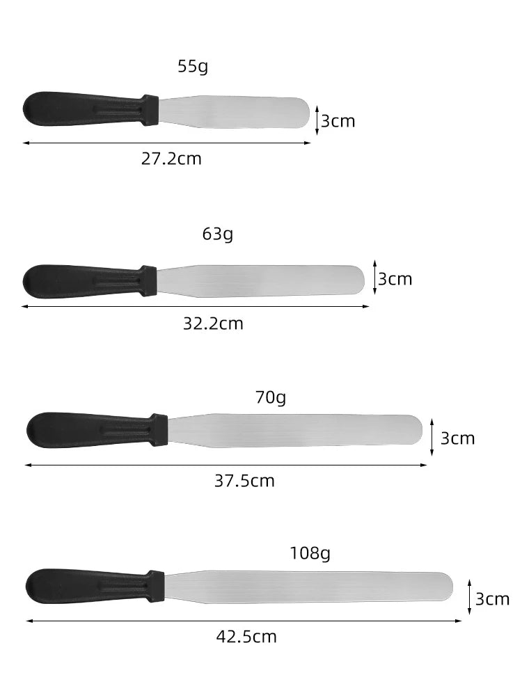 spatule coudée - spatule lisse 6/8/10/12